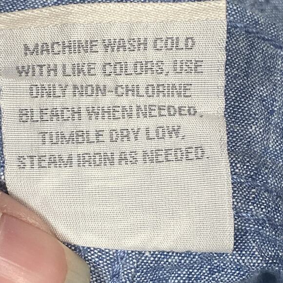 St John’s Bay Shorts Men’s Size 40 Navy Linen Blend Flat Front 9" Inseam NEW - Picture 5 of 6